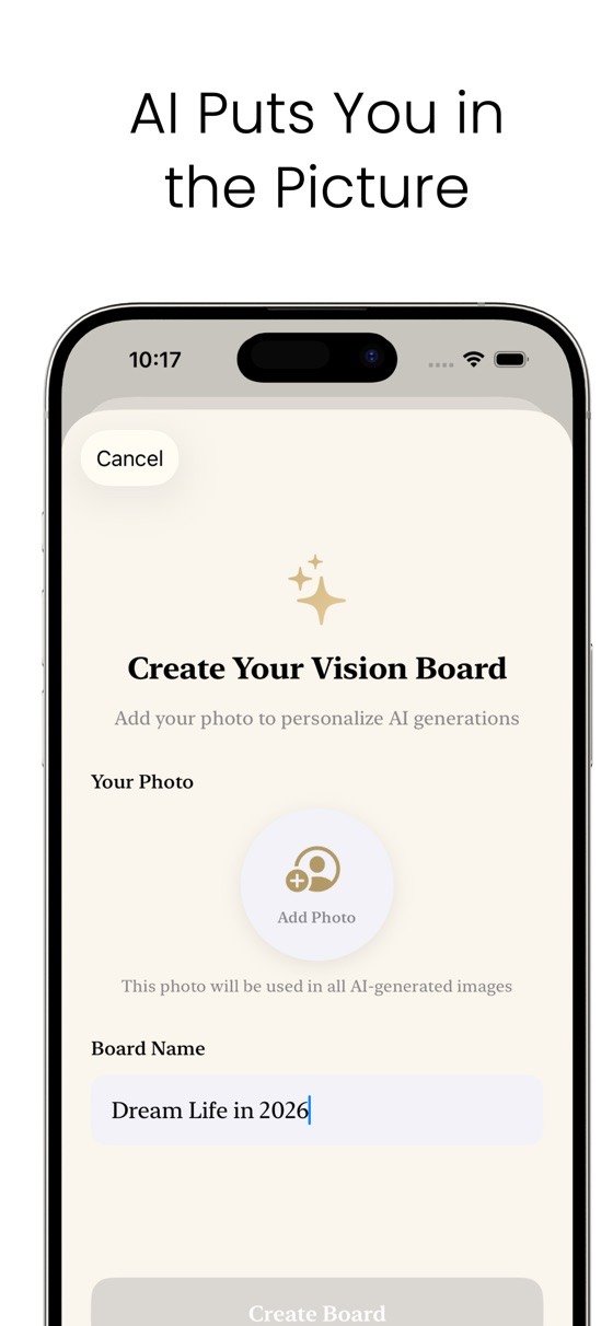 AI Vision Board screen 4